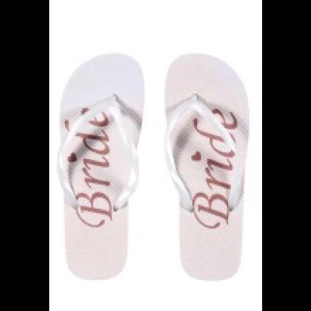 NWT Bride Flip Flops